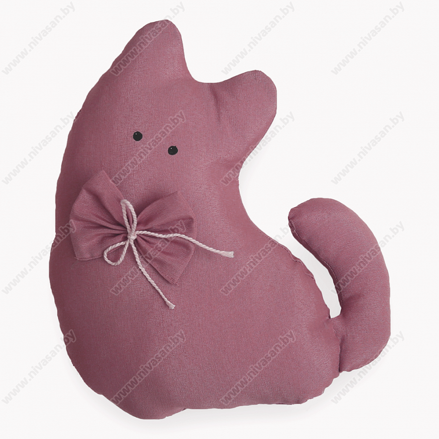 Декоративная подушка "Кошка" Розовый №2