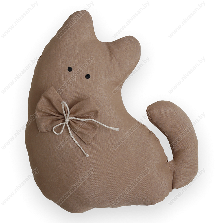 Декоративная подушка "Кошка" Светло-коричневый №3