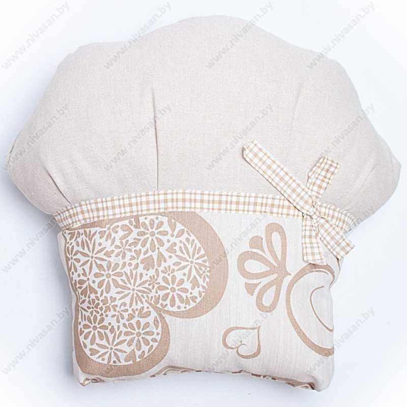 Декоративная подушка "Кекс" Бежевый