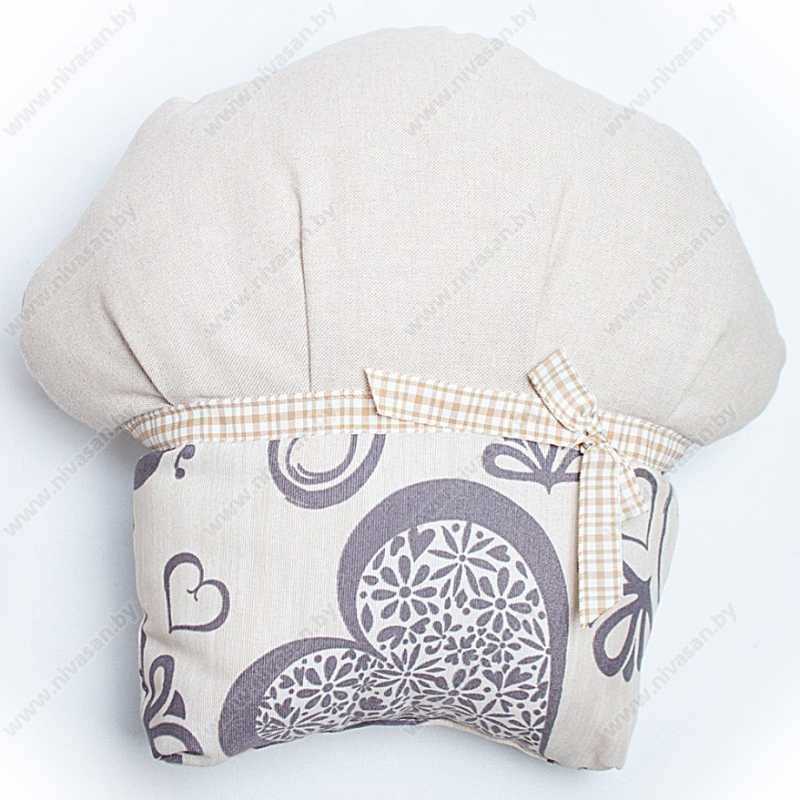 Декоративная подушка "Кекс" Серый
