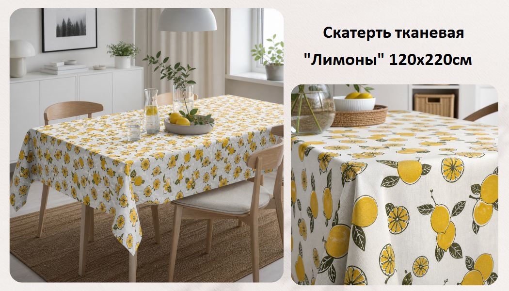 Новинка! Скатерть тканевая 