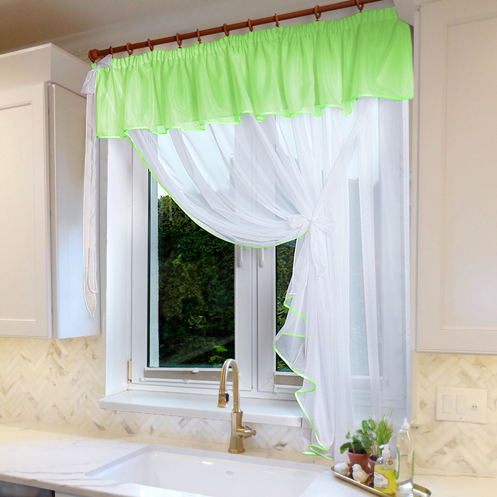 Штора  "Фантазия". Салатовый.