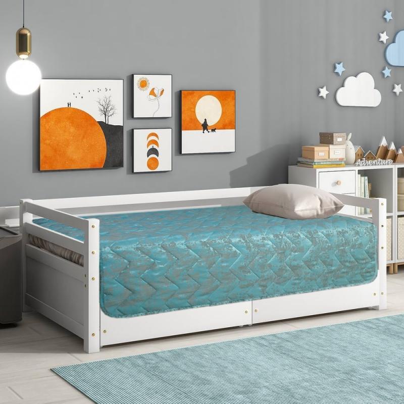 Покрывало "Мрамор"-140 Бирюза.