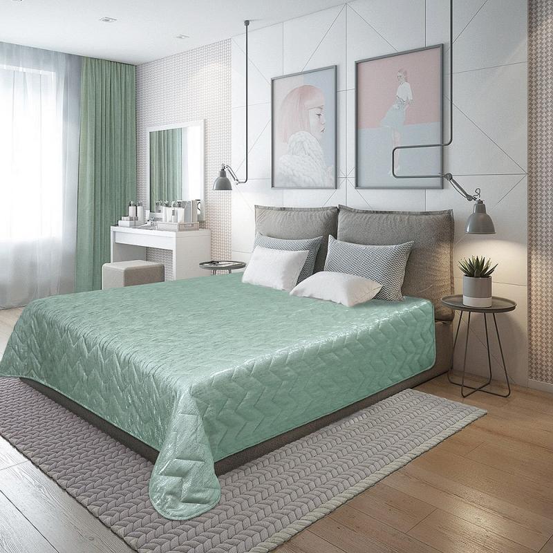 Покрывало "Модерн"-240. Мята.