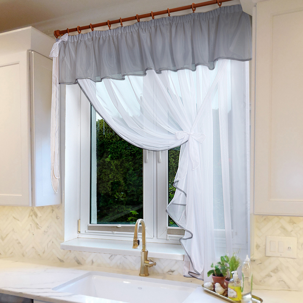 Штора "Фантазия". Серый.