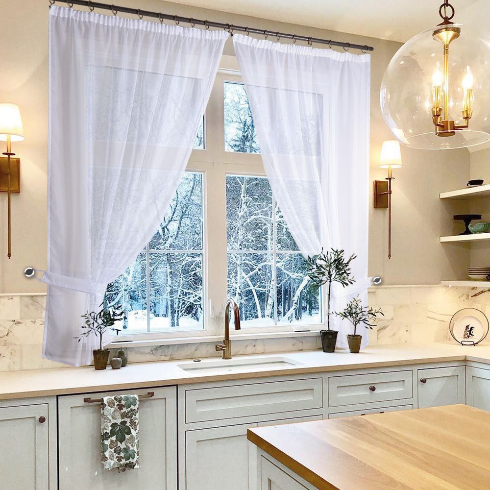 Шторы "Мира" Белый №1