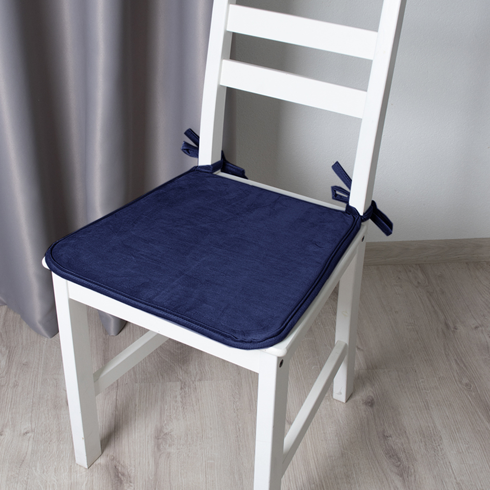 Подушка для сидения "Бархат". Синий.