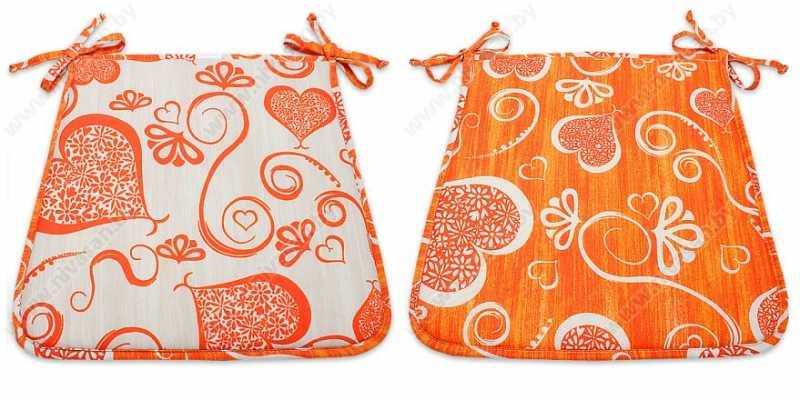 Подушка для сидения "Амур" Оранжевый №2