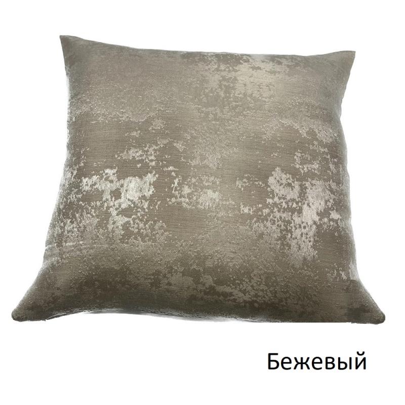 Декоративная подушка "Мрамор" Бежевый