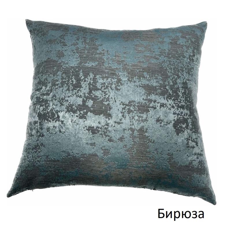 Декоративная подушка "Мрамор" Бирюза