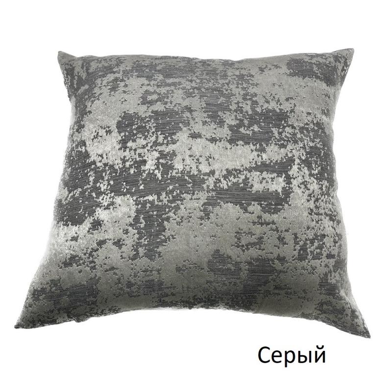 Декоративная подушка "Мрамор" Серый